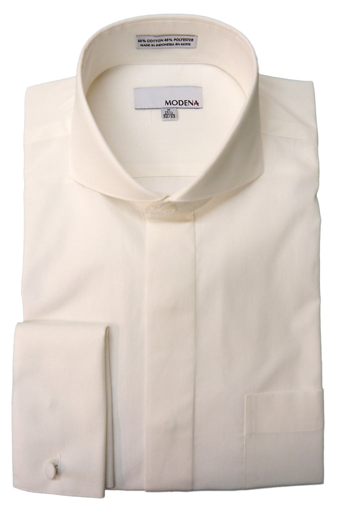 Eggshell Cutaway Collar Dress Shirt