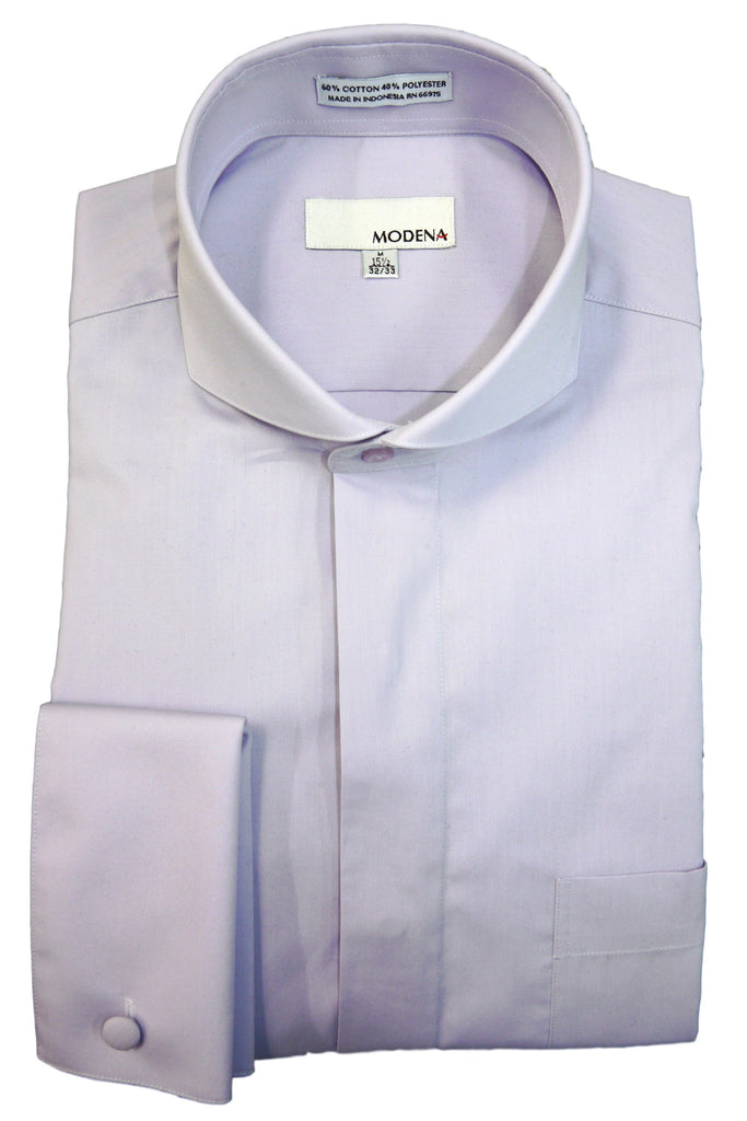 Lavender Cutaway Collar Dress Shirt