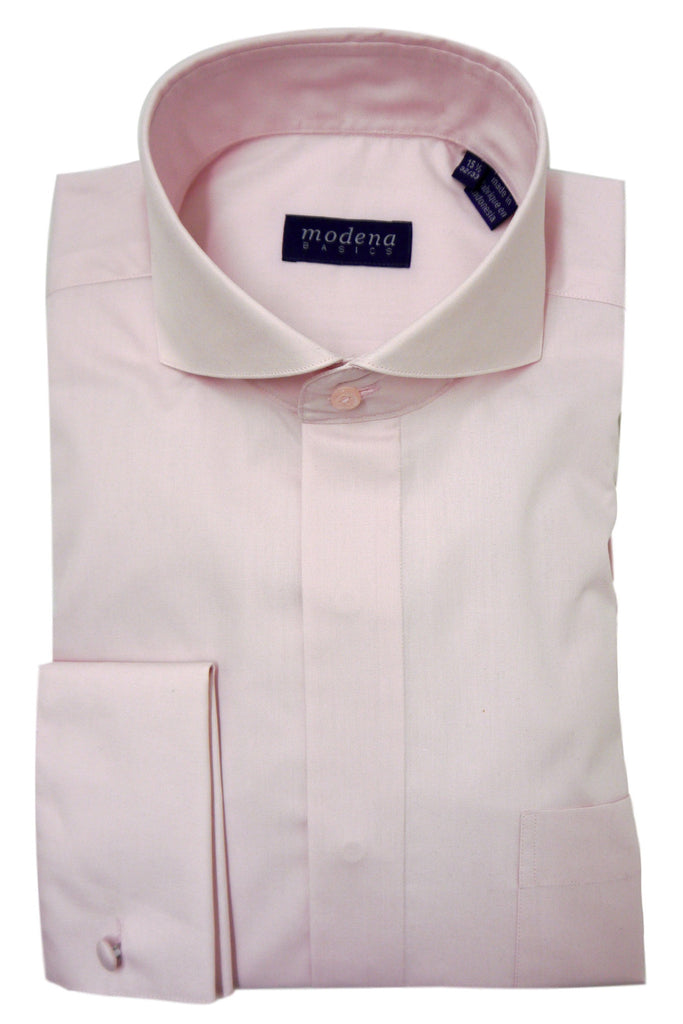 Pink Cutaway Collar Dress Shirt
