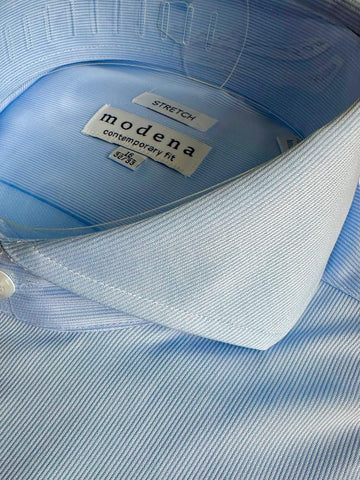 Modena - White Cutaway Collar Dress Shirt CutawayCollars.com Modena - White Cutaway Collar Dress Shirt CutawayCollars.com