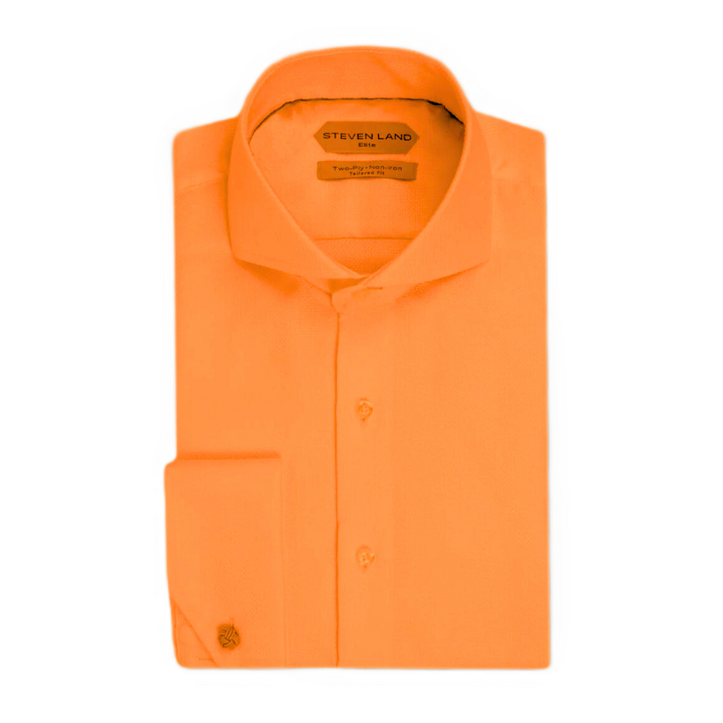 Peach Steven Land Cutaway Collar Shirt