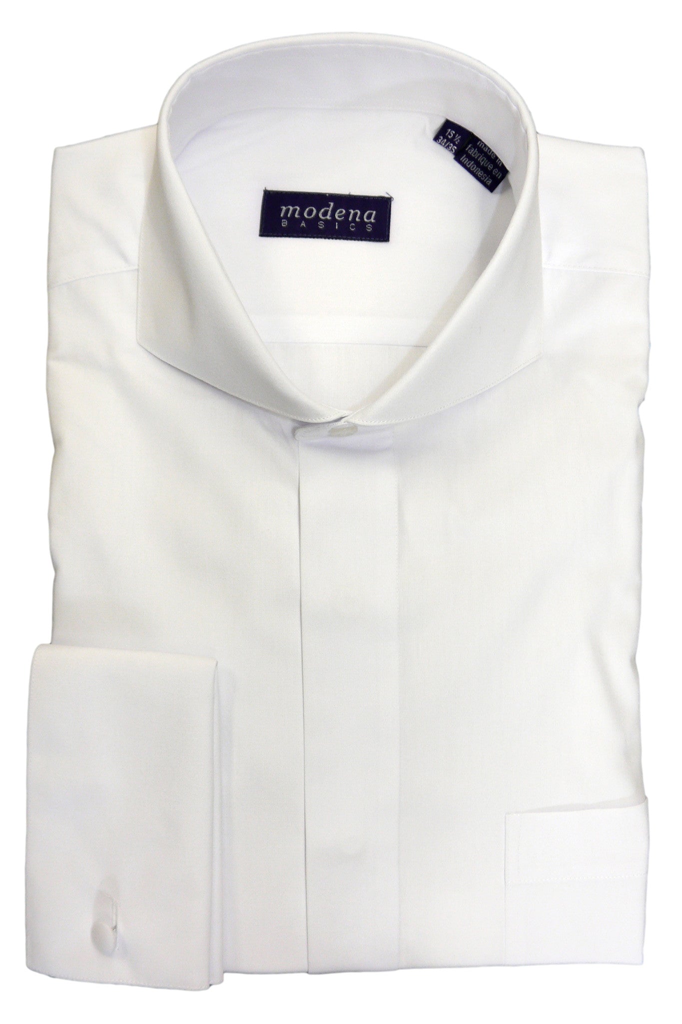 Modena - White Cutaway Collar Dress Shirt – CutawayCollars.com Modena - White Cutaway Collar Dress Shirt – CutawayCollars.com